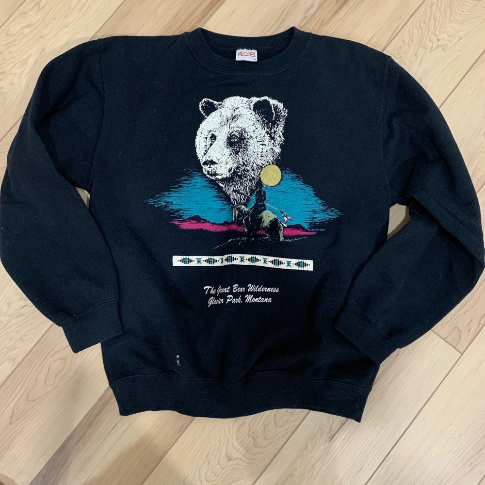 Distressed Bear Vintage Crewneck